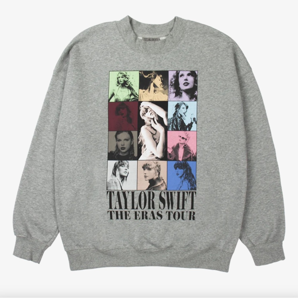 Taylor Swift Gray Crew Neck Sweater